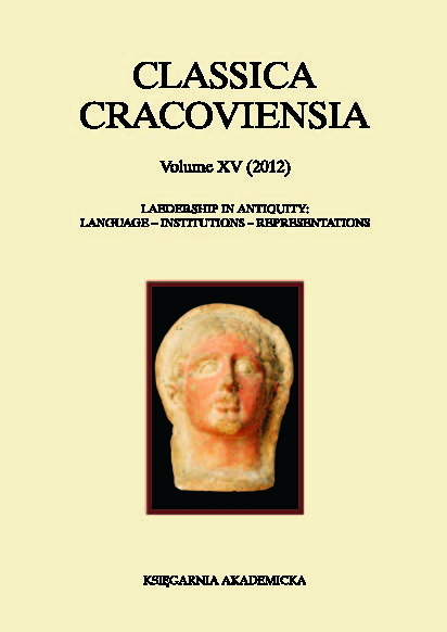 					View Vol. 15 (2012): Leadership in Antiquity: Language - Institutions - Representations
				