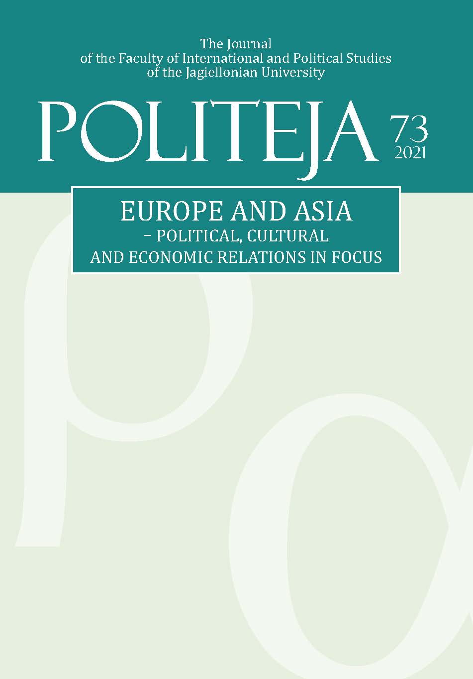 					View Vol. 18 No. 4(73) (2021): Europe and Asia ‒ Political, Cultural and Economic Relations in Focus
				