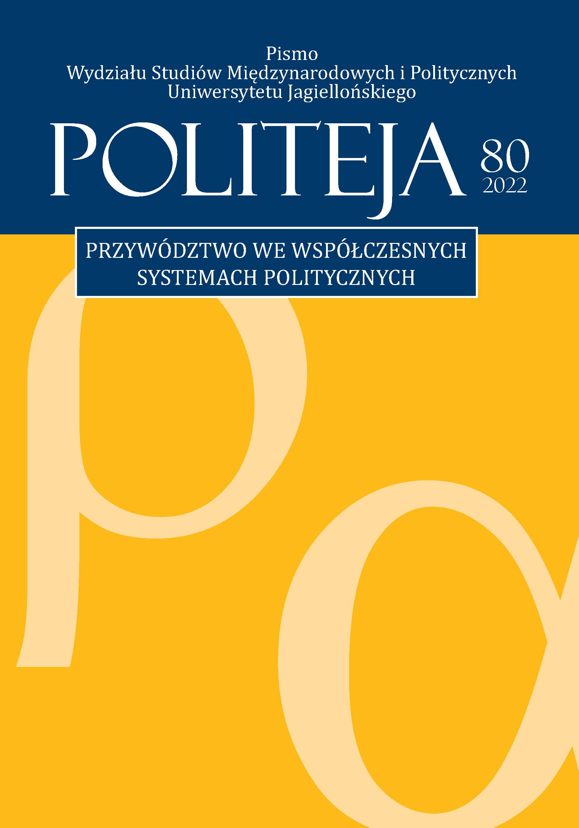 					View Vol. 19 No. 5(80) (2022): Przywództwo we współczesnych systemach politycznych
				