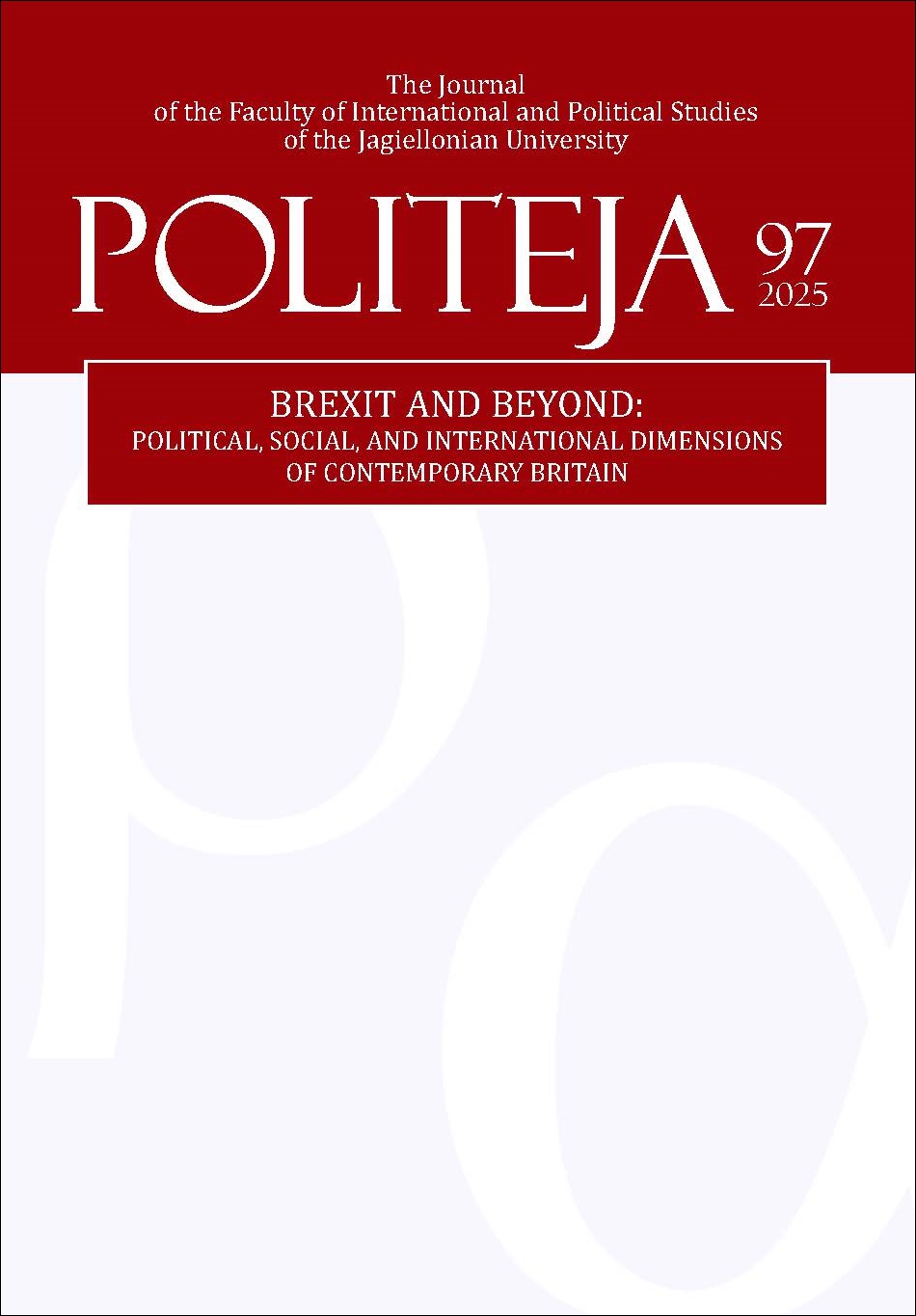View Vol. 22 No. 3(97) (2025): Brexit and Beyond: Political, Social, and International Dimensions of Contemporary Britain