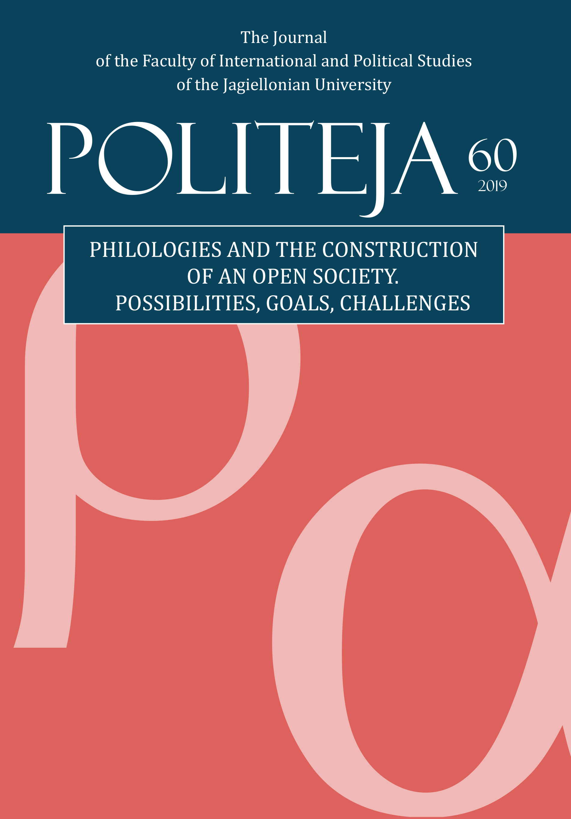 					View Vol. 16 No. 3(60) (2019): Philologies and the Construction of an Open Society: Possibilities, Goals, Challenges
				