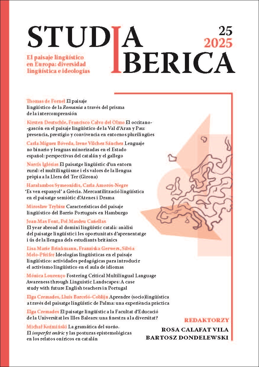					Ver Vol. 25 (2025): El paisaje lingüístico en Europa: diversidad lingüística e ideologías
				