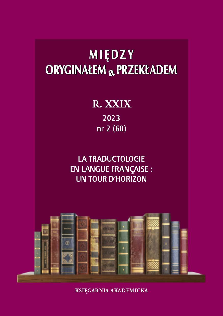 					View Vol. 29 No. 2/60 (2023): La traductologie en langue française : un tour d’horizon
				