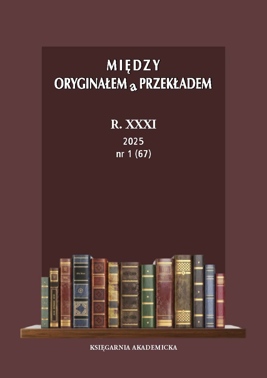 					View Vol. 31 No. 1/67 (2025): Autor, tłumacz i ich dzieło(-a?)
				